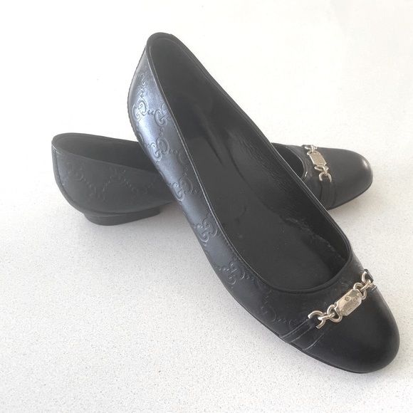 Gucci black flats size 8.5B - Picture 1 of 8